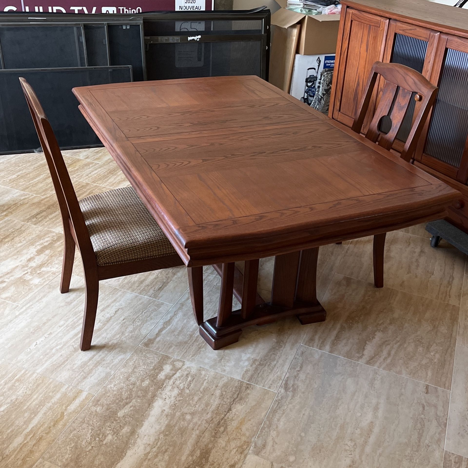 Wambold Oak Dining Table And Sideboard