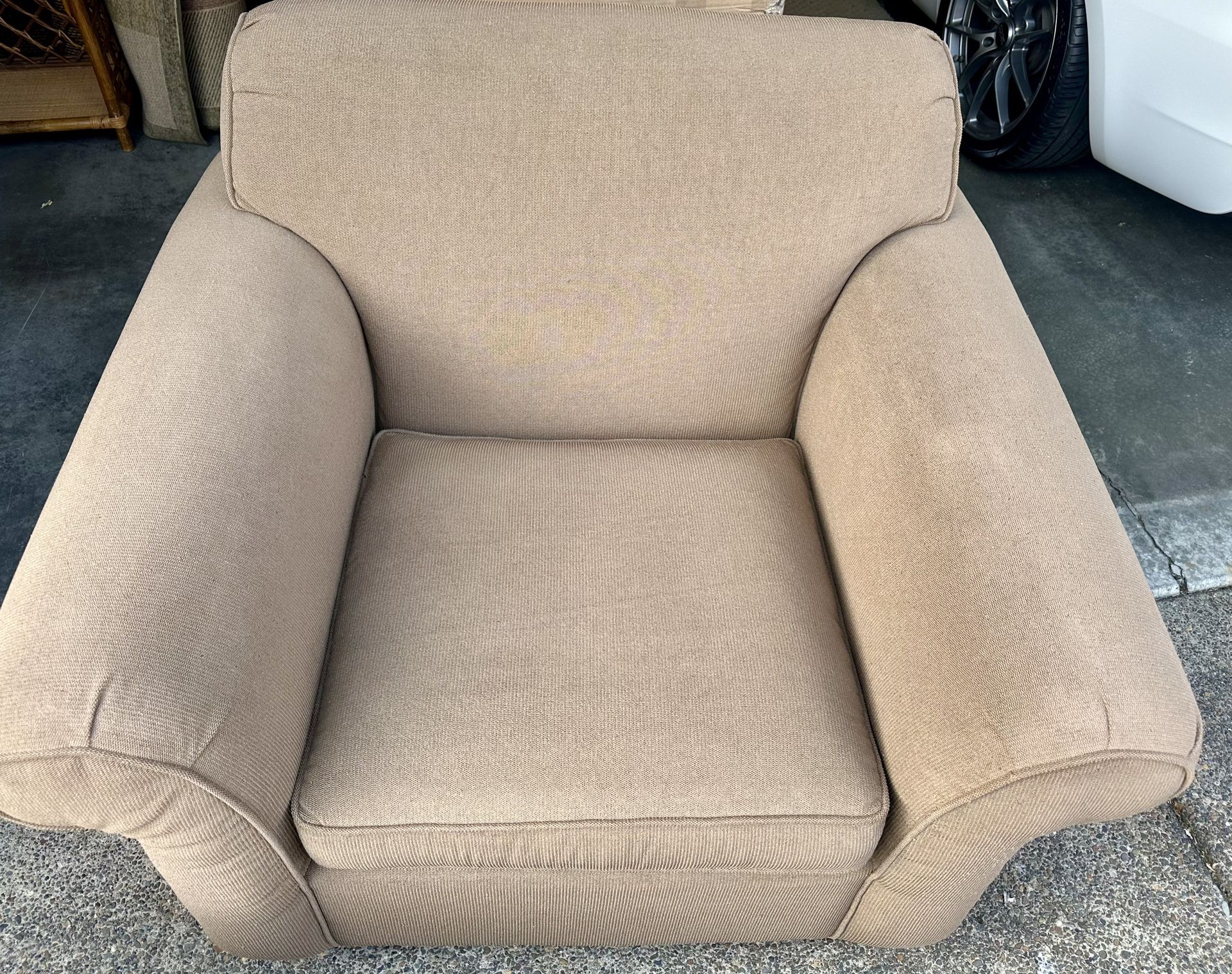 Living Room Chair with Ottoman 