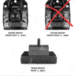 2008-14 Tahoe motor Mounts 