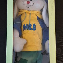 MR. B THE RAPPIN' HIP HOP EASTER BUNNY 17" - VINTAGE - DISPLAY ONLY