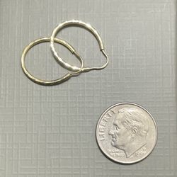 14k Gold Hoops 