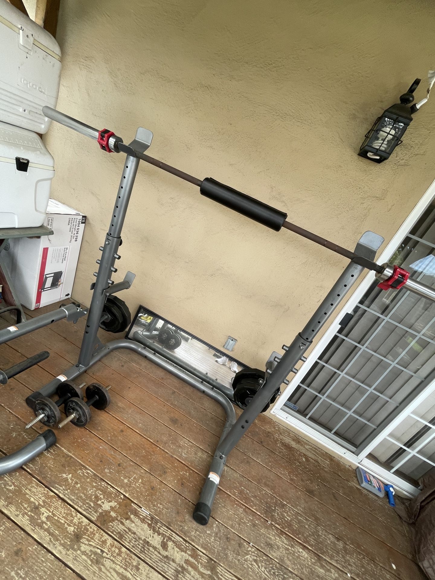 Barbell And Squat Rack