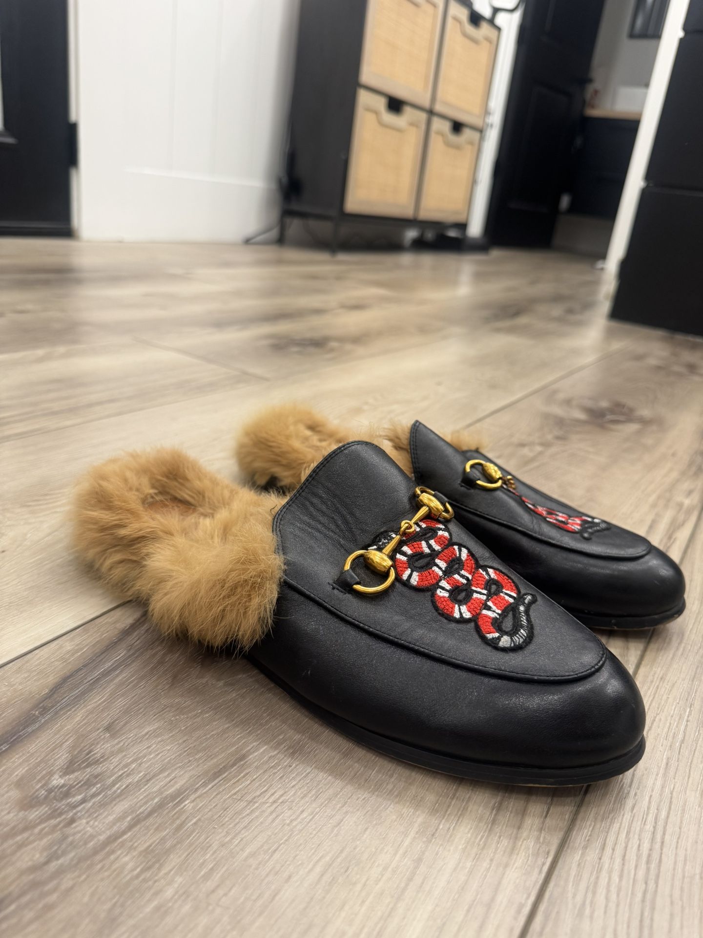 Men's Gucci Snake Mules