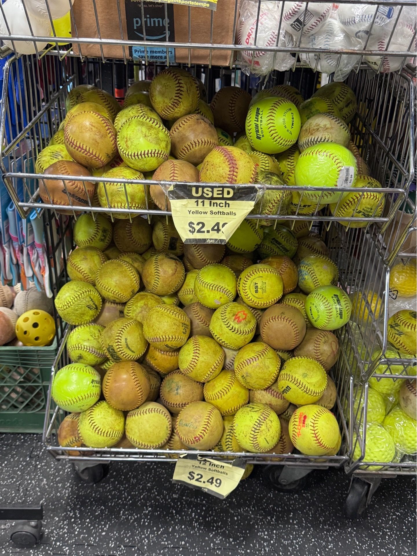 Used Softballs Good Condition