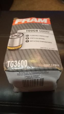New Unused Fram Oil Filter Fit Description In One Of The Pictures