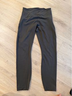 Lululemon Gray High-Waist Athletic Leggings, Size 8
