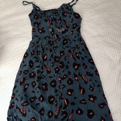 Beautiful Cheetah Print Summer Dress