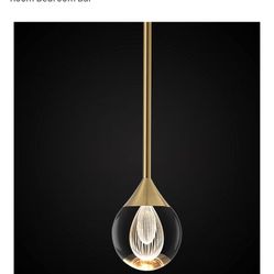 New Teardrop Crystal Pendant Light