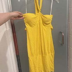 Yellow Halter Dress