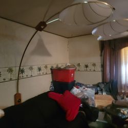 Over Couch Hanging Light  Art Deco Style 