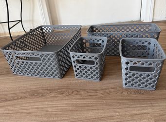 Gray basket