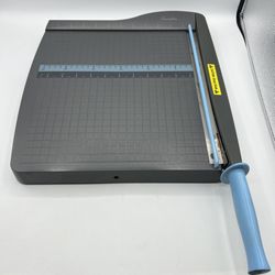 Swingline 9312 Paper Cutter Trimmer Guillotine 12” Gray Blue Preowned