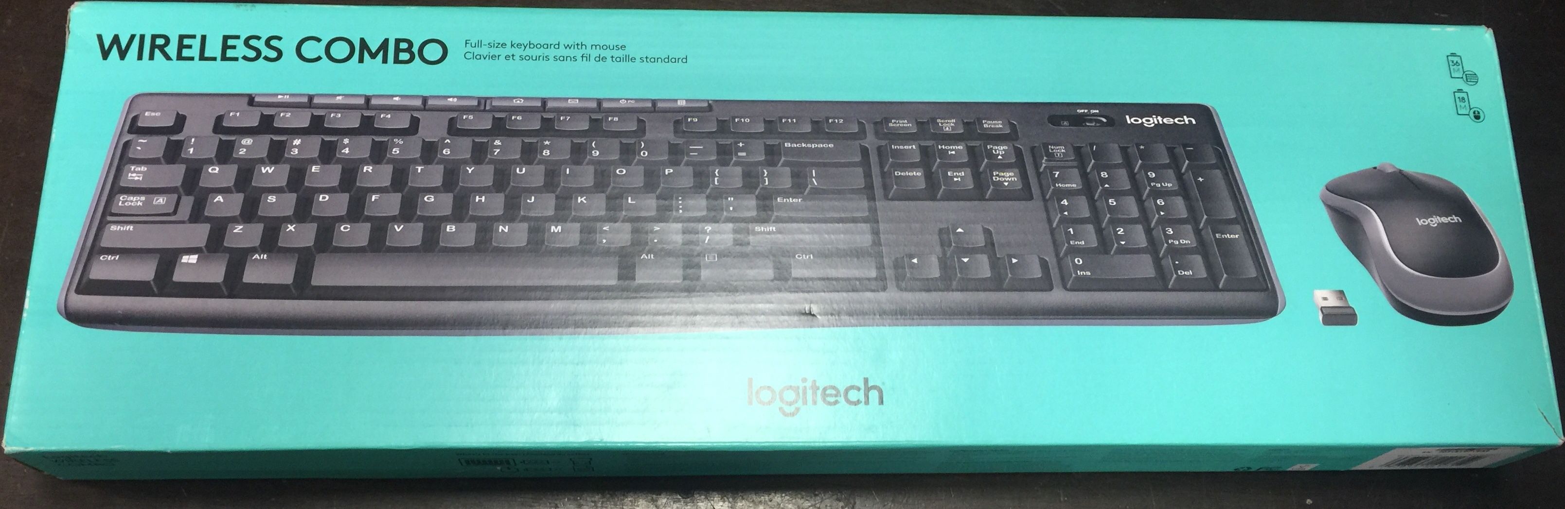 Logitech Wireless Combo Wireless Mouse and Wirless Keyboard NEW in the box Great Christmas Gift