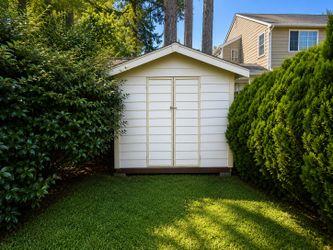 Functional and spacious backyard shed