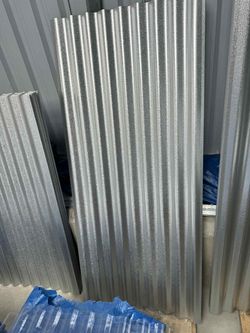 NOW AVAILABLE! - 6FT Long x 26" Wide, 29-Gauge Thickness Galvanized Steel Corrugated Project Panels