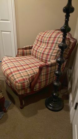 Vintage Ethan Allen Chair & Ottoman