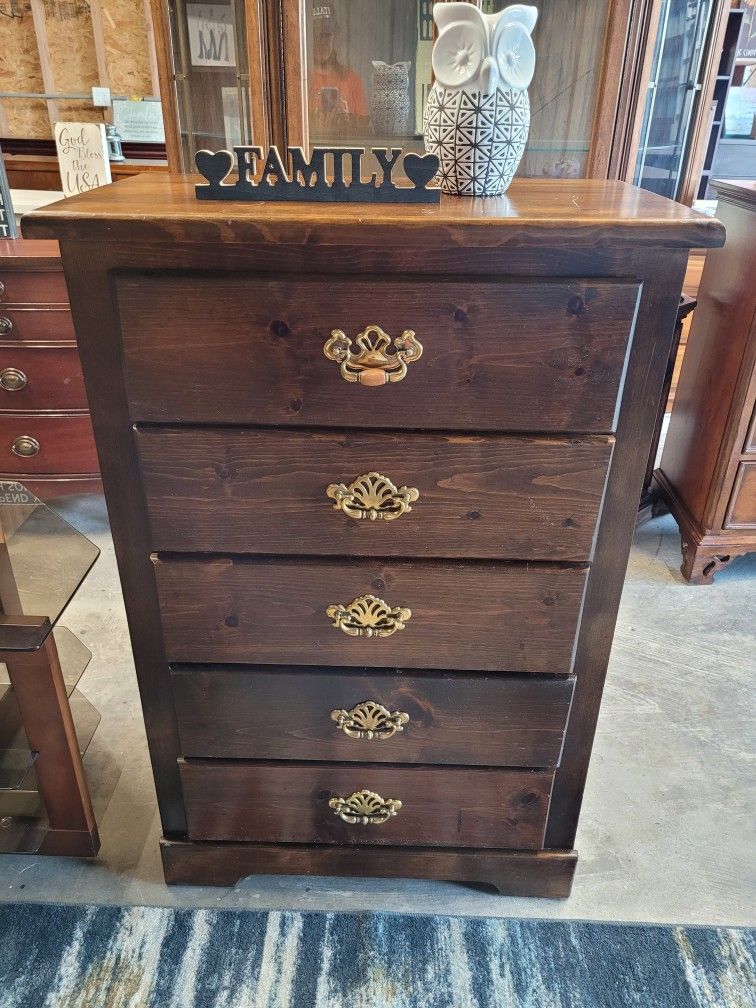 OLD SCHOOL TALL DRESSER 