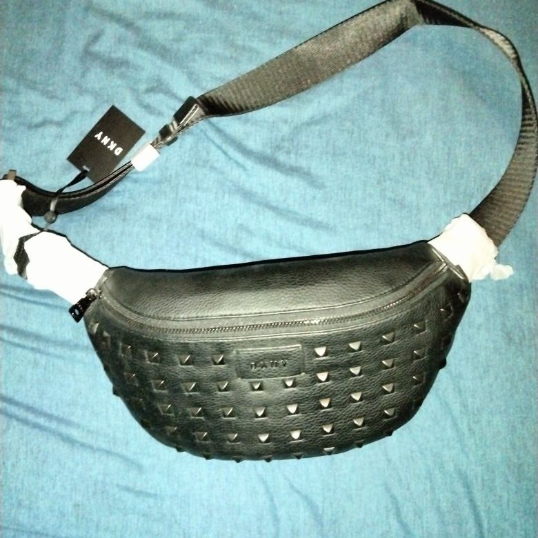 DNKY Black Studded Fanny Pack for Sale in Boston, MA - OfferUp