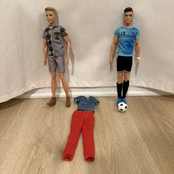 Barbie Ken With Soccer Ball And Outfit