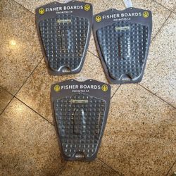 Brand New 3 FISHER BOARD TRACTION PADS TAKE ALL 3 For 40