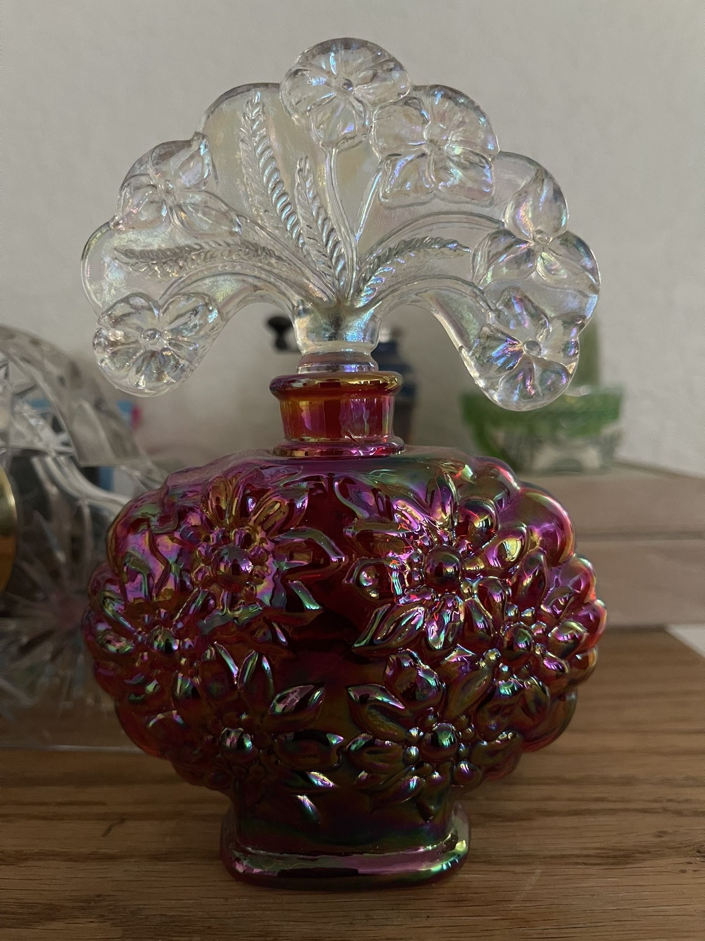 Rare Ruby Red Fenton Perfume Bottle