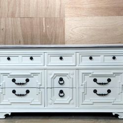Stanley  ITALIAN PROVINCIAL Long BUFFET Dresser White