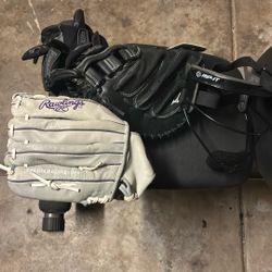 Softball Gloves & Face Guard