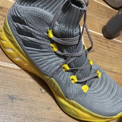 Check out the Crazy Explosive 2017 Primeknit Grey Yellow on GOAT https offerup redirect o aHR0cHM6Ly9nb2F0LmFwcC5saW5rL2ZXODF3QW9sd3Ji for Sale in El Paso TX OfferUp