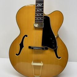 Very Nice Aria Pro II FA71 Hollowbody Acoustic Electric Guitar With Hard Case!