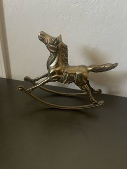 Brass Rocking Horse