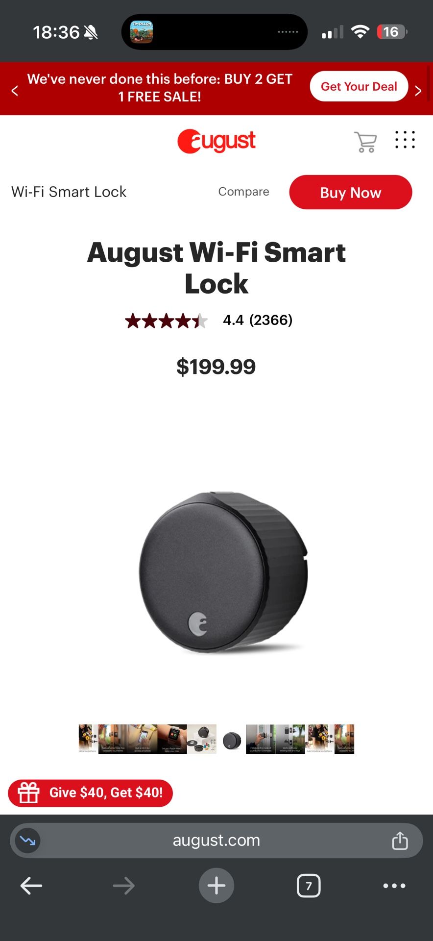 August Smart lock WiFi