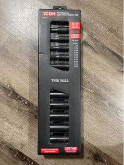 Icon 13pc 3/8 Deep Impact Sockets