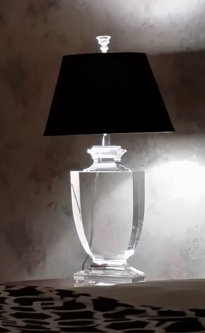 Restoration Hardware Optical Grade Palladian Crystal Urn Lamp