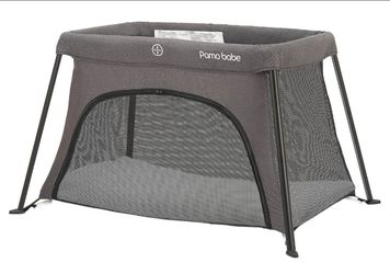 Pamo Babe Portable Travel Crib w/Carry Bag. Lightweight 12lb, Grey