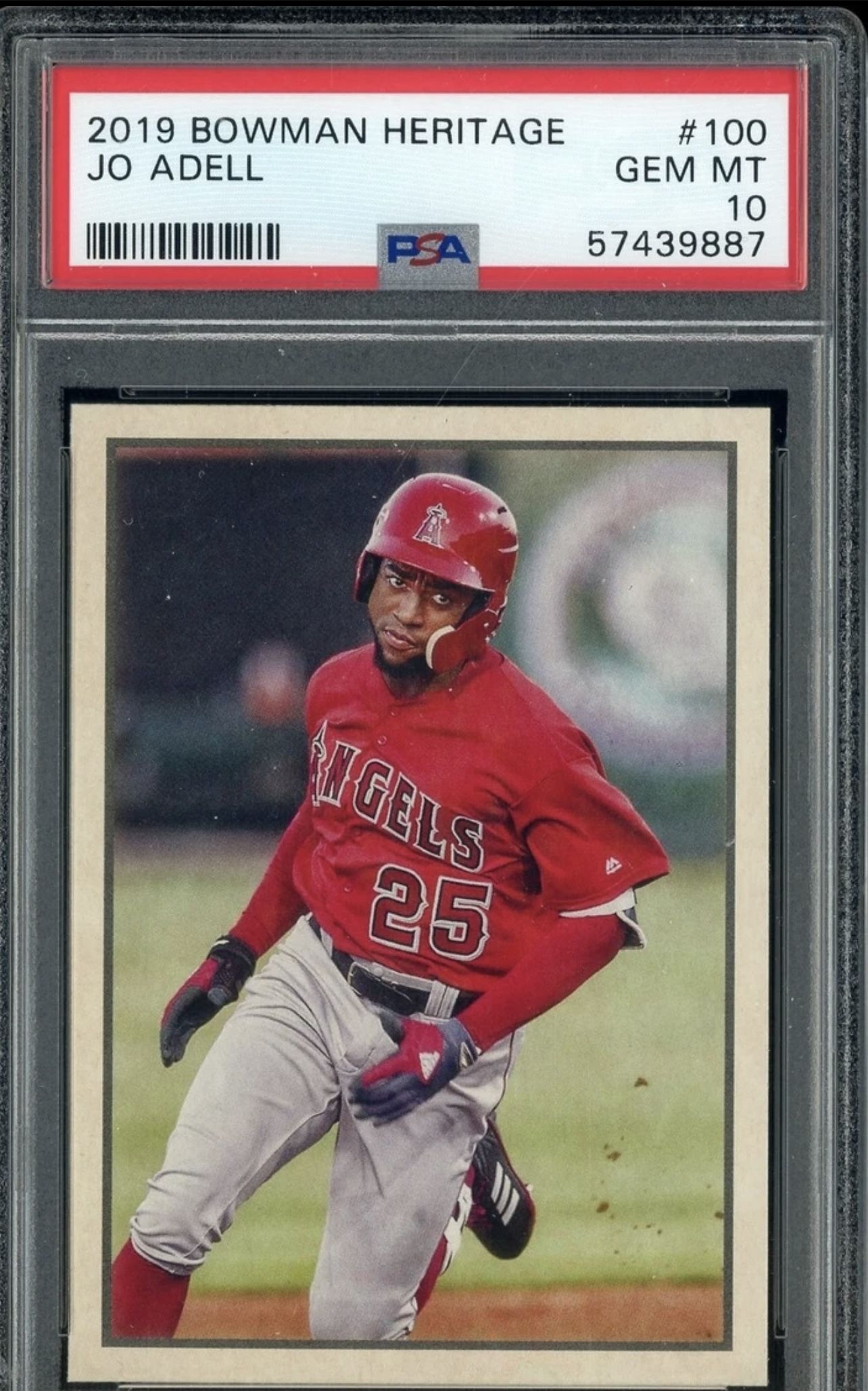 PSA 10 POP 22 JO ADELL 2019 BOWMAN HERITAGE RC BASEBALL CARD