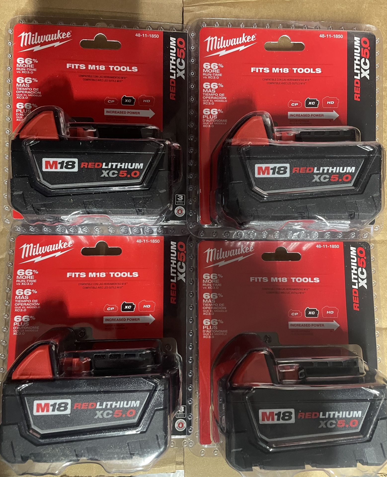 Milwaukee M18 5.0 Batteries