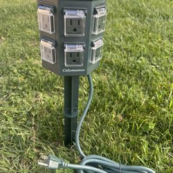 New Outdoor Waterproof  6-Outlet Power Strips W/ Stand 