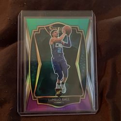 LaMELO Ball Green White And Purple Prizm Rookie