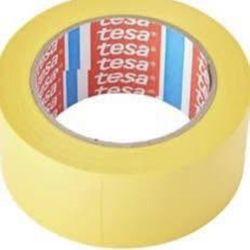 TESA Marking Tape-Sports Lane, Floor & Hall Marking Tape, 110’L-2” W- Yellow-Buy 2 get 1 free
