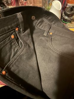 Black 501 Levi jeans size W43  L32 rarely worn