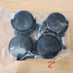 2 Pairs Of Office Chair Wheels 