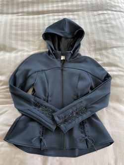 Jonathan Simkhai x Carbon38 Lace-up Peplum Jacket