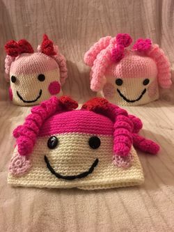 Crochet Lalaloopsy beanie