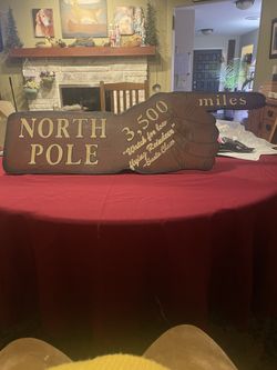 Custom Made North Pole Sign For Outdoor Christmas decor!