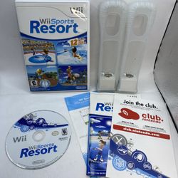 Wii Sports Resort Nintendo Wii Bundle With 2 Motion Plus Adapters complete W manuals