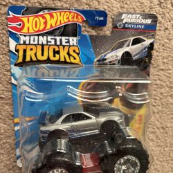 2025 Hot Wheels Monster Trucks Fast & Furious Nissan Skyline