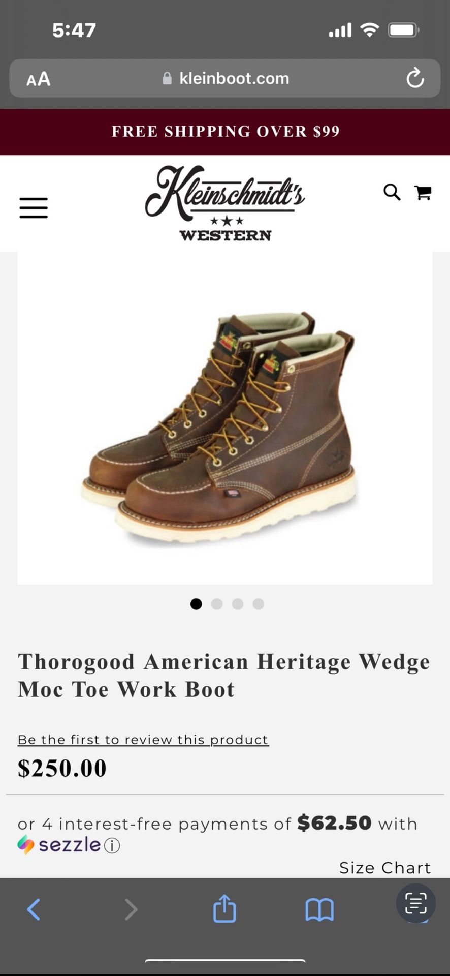 Thorogood Work boots