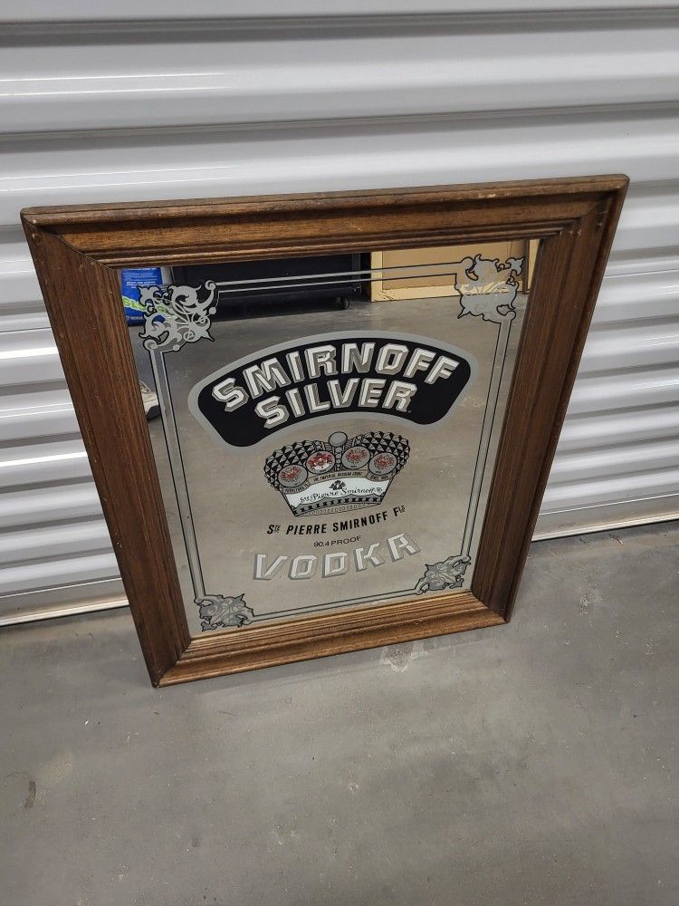 Smirnoff Silver And Michelob Special Bar Mirrors