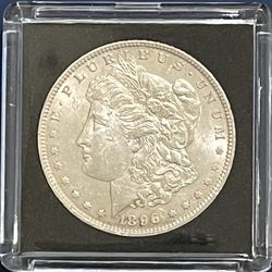 1896 Morgan Silver Dollar Encapsulated Nice Coin
