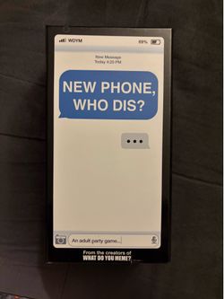 Brand new game “New phone, who dis?”